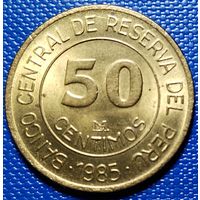 Перу 50 сентимо 1985 г.