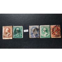 США \а11\1883-1887 Персоналии. Президент США \Sc210-214\кц91дол