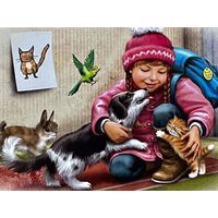 Открытка чистая 10х15 см. Художница Рина Зенюк