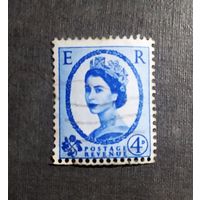 Марка Великобритания 1958 Королева
