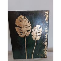Картина акрил и поталь, 30х40см, интерьерная