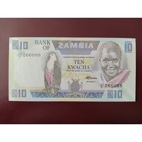 Замбия 10 квача 1986 UNC