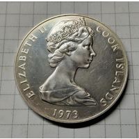 Острова Кука 2 доллара 1973г коронация