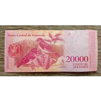 Werty71 Венесуэла 20000 боливаров 2017 UNC банкнота воробьи