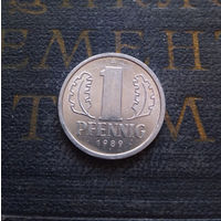 1 пфенниг 1989 (A) Германия ГДР #04 aUNC
