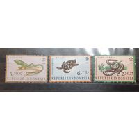 Индонезия. 1966 год. Фауна. Пресмыкающиеся (1058)
