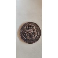 Кипр 10 цент 2002