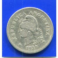 Аргениина 10 сентаво 1938