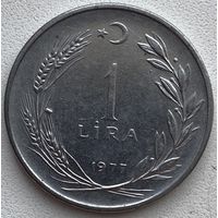 Турция 1 лира 1977 г.