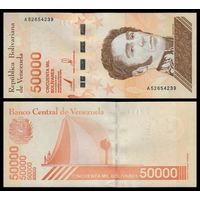 Венесуэла 50000 боливаров образца 2019 года UNC pw111(1) широкая полоса серия А