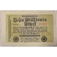 Банкнота 10 миллионов марок. 1923 год. Веймарская республика.С рубля без МЦ.