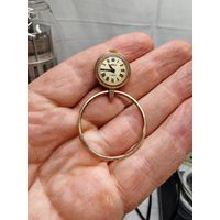 Часы кулон чайка золотые рабочие