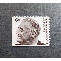 Марка США 1966 год Рузвельт
