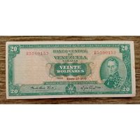 Werty71 Венесуэла 20 боливаров 1970 банкнота