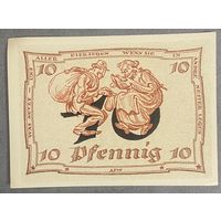 Нотгельд 10 пфеннигов 1921 год. Арнштадт. Веймарская республика