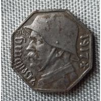 Немецкая экстренная монета (нотгельд) достоинством 10 пфеннигов, выпущенная городом Вайльбург в 1917 году во время Первой мировой войны.