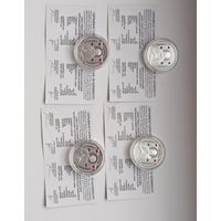 Православные святые:4 монеты по 10 рублей,Великомученик Пантелеймон, Серафим Саровский,Сергий Радонежский, Ефросинья Полоцкая.