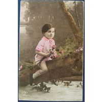 Детская открытка. Франция. Начало 20-го века.