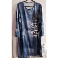 Трикотажное платье новое, р-р 58-62