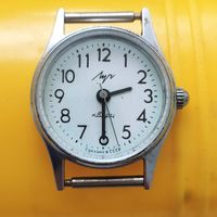 Часы женские Луч, кварц (покрытие хром)N987, интересная находка - на разборку....