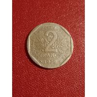 Франция, 2 франка 1979г.