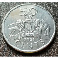 Эсватини (Свазиленд) 50 центов, 2021    ( 1-10-1 )