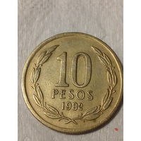10 песо Чили 1982 год