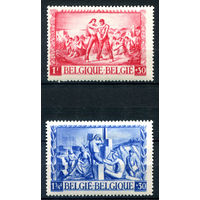 Бельгия - 1945г. - пострадавшим во время войны - 2 марки - полная серия, MLH, MH [Mi 708-709]. #2-Be-42-B-2