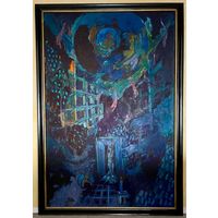 Кищенко А.М. "Вечер",1997г. Холст, масло. Размер 179х120 см.