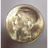 100 франков 1964 Люксембург. Крупное портретное серебро! Ms+++!