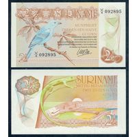 Суринам 2 1/2 (2,5) гульдена 1985 год, UNC