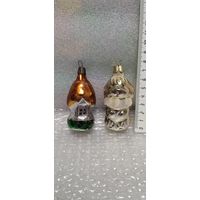 Ёлочные игрушки в реставрацию. Домик и собачка. 23