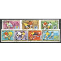 Монголия. ЧМ по футболу Аргентина'78. 1978г. Mi#1148-54. Серия.