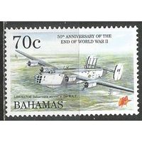 Багамы. 50 лет окончания Второй Мировой Войны. Самолёт "Catalina". 1995г. Mi#812.