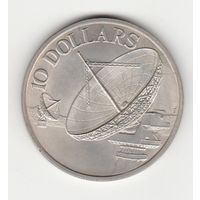 Монета 10 долларов 1978 года. Сингапур. Серебро.