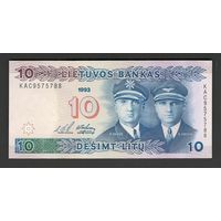 Литва 10 лит 1993 года. Тип P-56. Состояние UNC