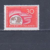 [1284] Финляндия 1960. Наука.Геодезия.Геофизика. MNH
