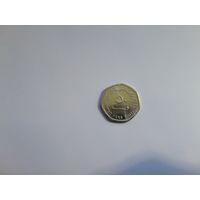 50 филсов 2017 года. ОАЭ. Отличная