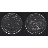 Польша y279 10 грош 2014 год (mw) (_alb2
