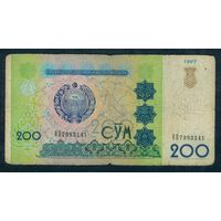 Узбекистан, 200 сум 1997 год.