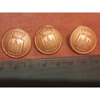 3 пуговицы униформы Швеция
