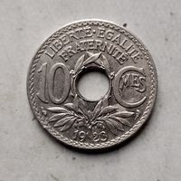 10 сантимов 1923 года Франция. Третья Республика. Красивая монета!