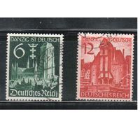 Германия-1939,(Мих.714-715)  гаш. , Данциг, (полная серия)