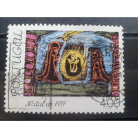 Португалия, 1977. Рождество, детский рисунок