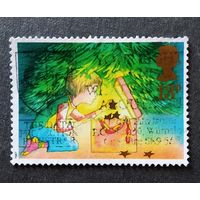 Марка Великобритания 1987 год Рождество