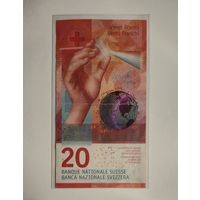 Швейцария 20 франков образца 2015 года (F) p76b