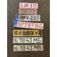 Номерной знаки авто. б 18 43 МБ алюминий.