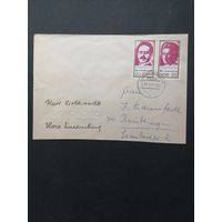 ГДР 1971 КПД с полной серией марок "100 лет со дня рождения Розы Люксембург и Карла Либкнехта" (гашение) Mi.1650-1651 каталог 3.00 евро