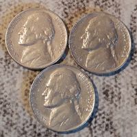 5 центов  1952 P D S США Джеферсон