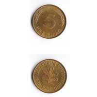 5 пфеннигов Германия 1991 года(J)